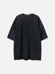 Doberman Print Washed T-shirt - 1856