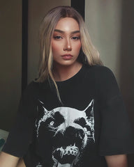 Doberman Print Washed T-shirt - 1856