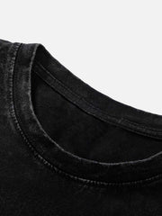 Doberman Print Washed T-shirt - 1856
