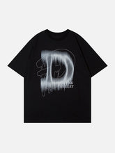 T-shirt graphique Doodle Letter