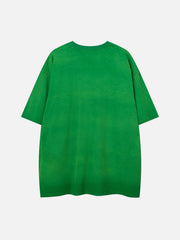 T-Shirt mit Doodle-Buchstaben-Print