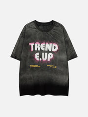 T-Shirt mit Doodle-Buchstaben-Print