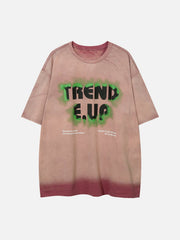 T-Shirt mit Doodle-Buchstaben-Print