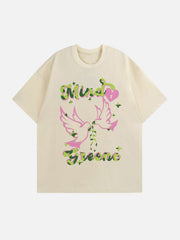 T-Shirt mit Dove Clash-Print