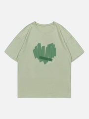 T-shirt en forme de cœur cousu avec du ruban adhésif