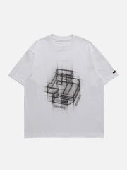 ED Cubic Letters Print Tee