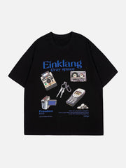 Einklang Kamera-Print-T-Shirt