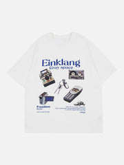 Einklang Kamera-Print-T-Shirt