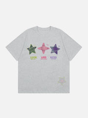 T-Shirt mit aufgesticktem Schaumstern