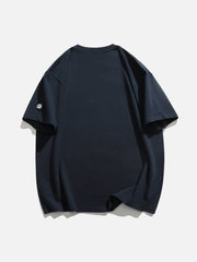 T-Shirt mit gesticktem Patch und Rabbit Landing Print