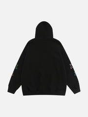 Sweat à capuche étoile brodée