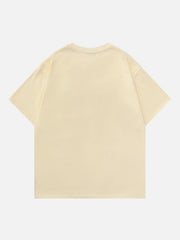 T-Shirt mit Schmetterlingsstickerei