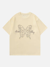 T-shirt brodé papillon
