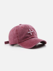 Casquette de baseball avec crucifix brodé