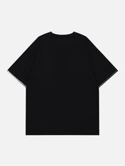 Embroidery Stripe Star Tee