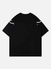 European And American Hip-hop Line Decoration Basketball T-shirt