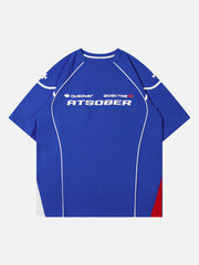 European And American Hip-hop Line Decoration Basketball T-shirt