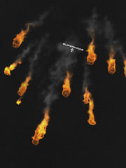 T-shirt imprimé boule de feu