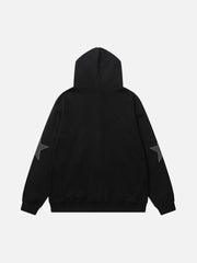 Five-pointed Zipper Hoodie