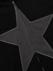 Five-pointed Zipper Hoodie