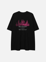 Flame Graffiti Graphic Tee