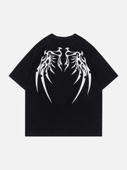 Flock Wing Bones Print Tee