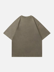 Flocked Flame Letter Tee