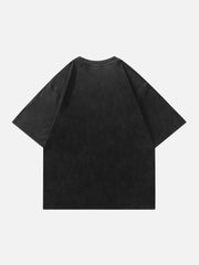 Flocked Flame Letter Tee