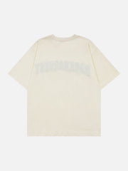 Flocked Letter Slit Tee