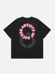 T-shirt à imprimé floqué