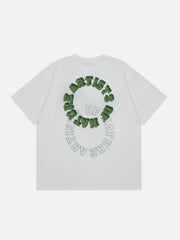 T-shirt à imprimé floqué