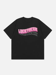 T-shirt à imprimé floqué