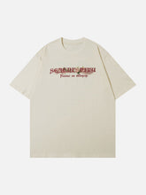 T-Shirt mit Blumen- und Herz-Buchstaben-Print