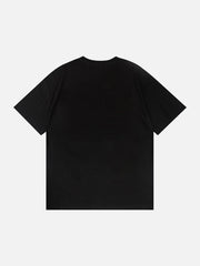 T-Shirt mit floralem Buchstaben-Print