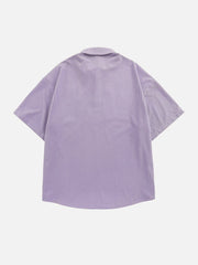 Poloshirt mit Blumen- und Schmetterlingsstickerei
