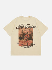 Blumen Ölgemälde T-Shirt