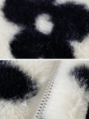 Schultertasche mit Blumenmuster