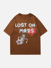 Flower Skeleton Graphic Tee