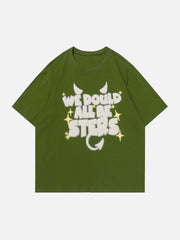 T-Shirt mit Schaumstoff-Dämonenhorn-Print