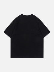 T-Shirt mit Herz-Print aus Schaumstoff