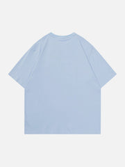 T-Shirt mit Herz-Print aus Schaumstoff