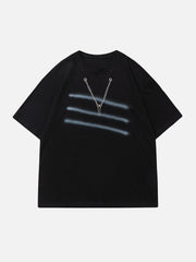 Foam Printing Chain Decoration Tee