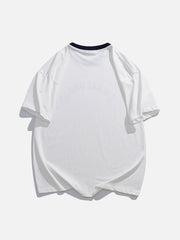 T-Shirt mit Schaumstoff-Aufdruck und Buchstaben