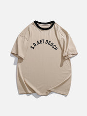 T-Shirt mit Schaumstoff-Aufdruck und Buchstaben