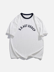 T-Shirt mit Schaumstoff-Aufdruck und Buchstaben