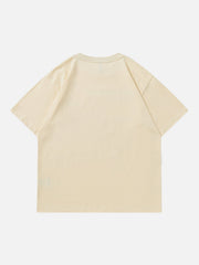 Foam Printing Pizza Print Tee