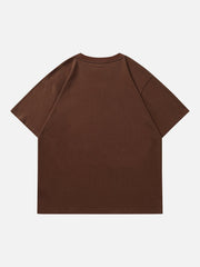 Foam Printing Pizza Print Tee
