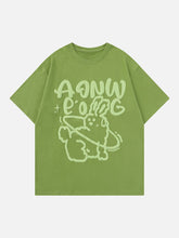 T-shirt lapin imprimé en mousse