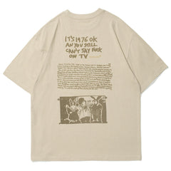 Baumwoll-T-Shirt mit lustigem Häschen-Print