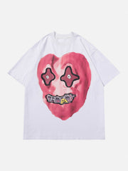 Locker sitzendes T-Shirt mit lustigem Grafikdruck